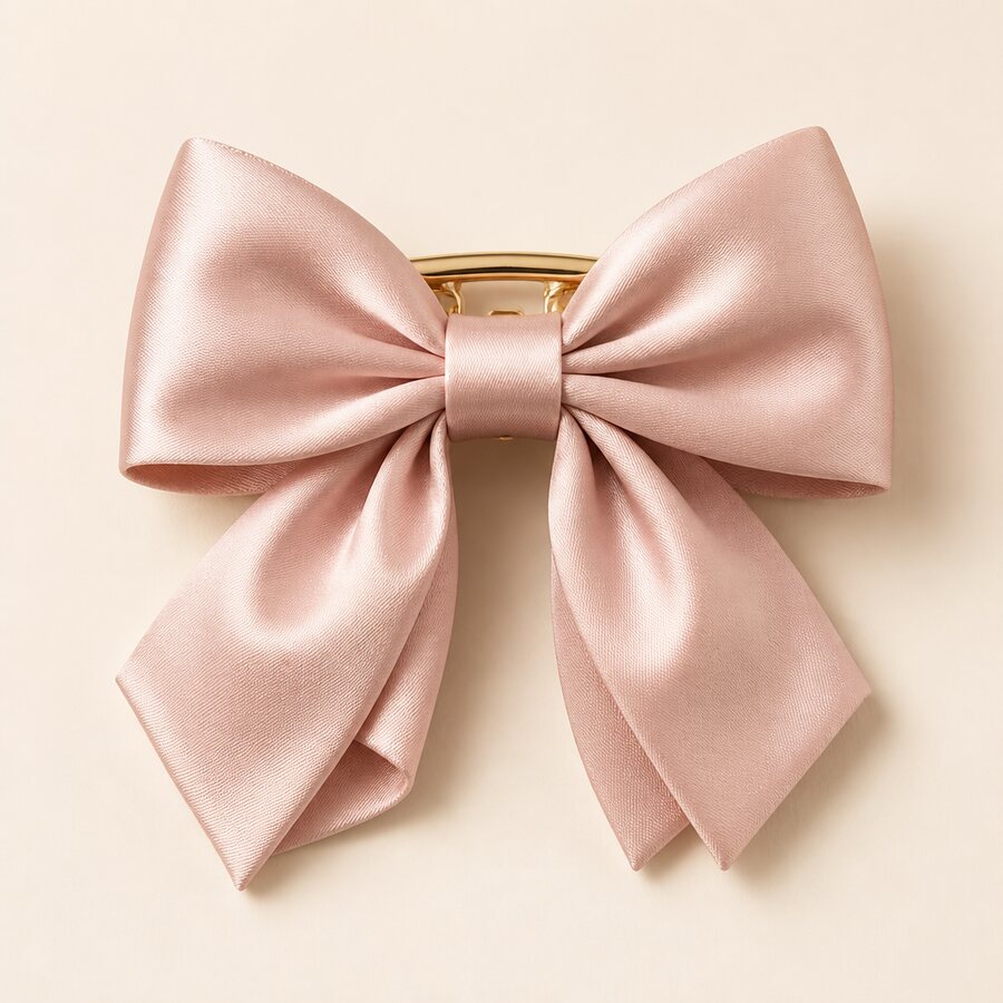 Blush Bow Clip