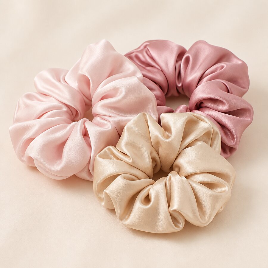 Silk Scrunchie Set