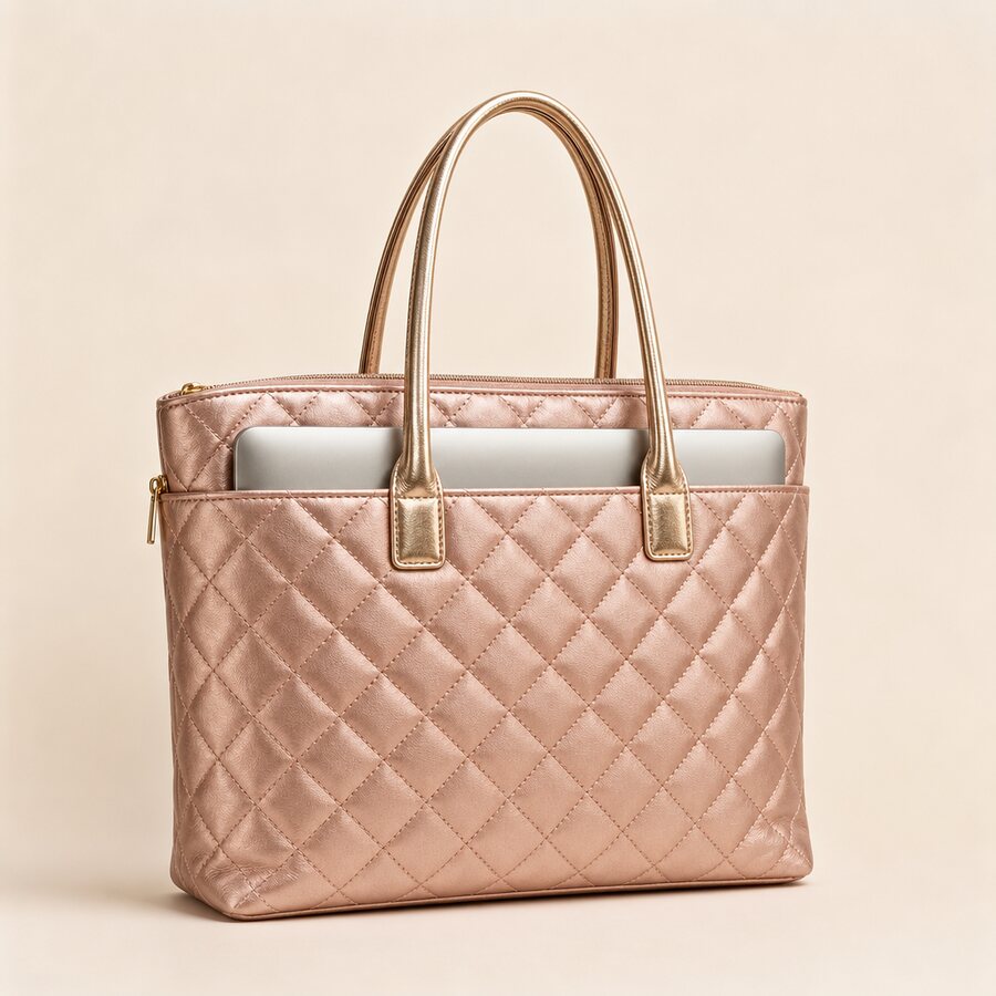 Quilted Laptop Tote