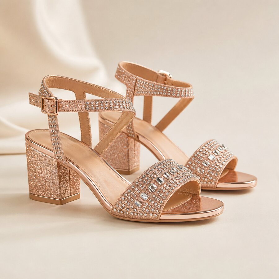 Rose Gold Sandals